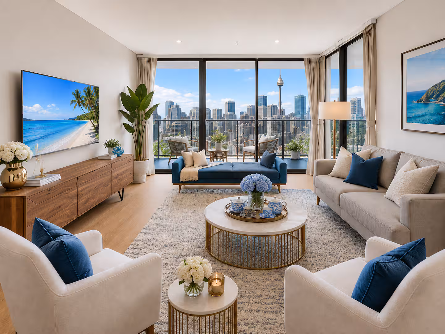 Luxury 2BR Haymarket Apt. w/ Darling Harbour Views